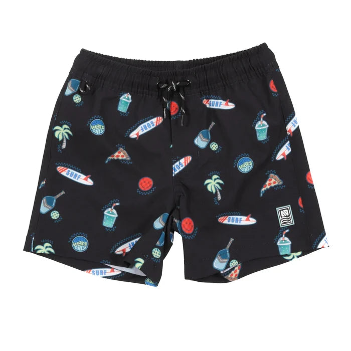 Black Surf Trunks