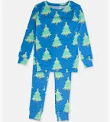 Blue Twinkling Trees Pajama2T