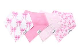 Copper Pearl Bow My Gosh Bandana Bibs