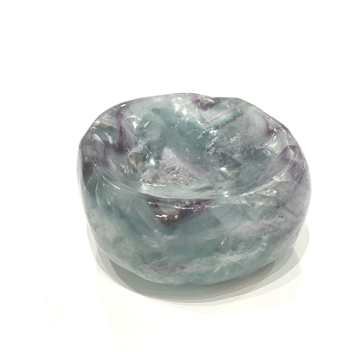 Fluorite gemstone bowl