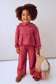 Ruffle Collar Pant Set