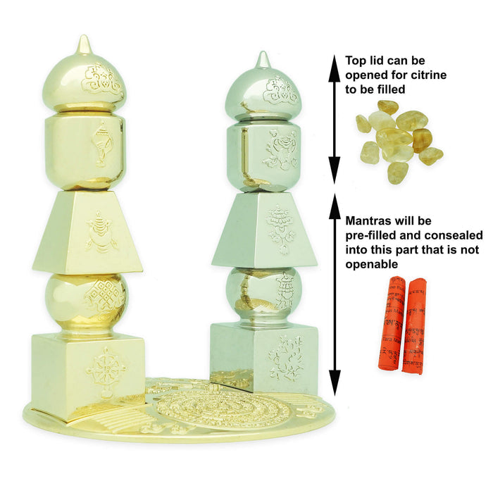 Sun Moon Five Element Pagodas