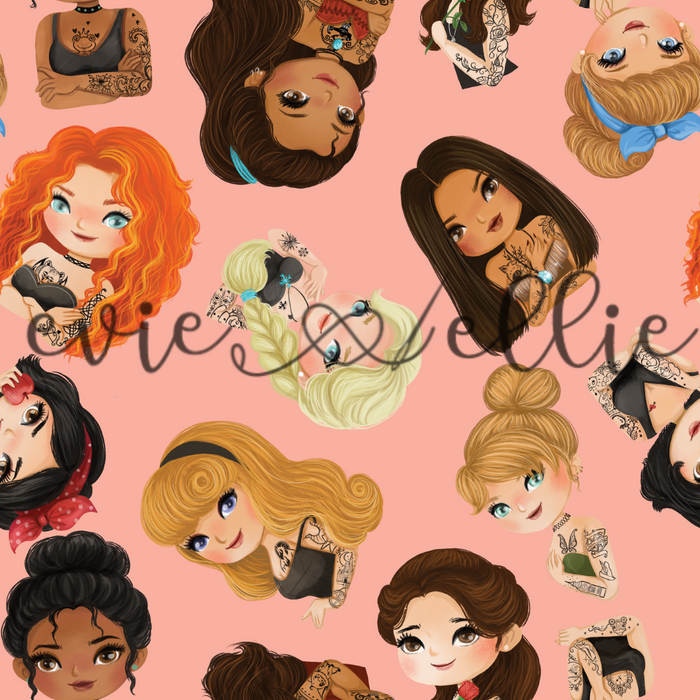 Tattooed Princesses-- Multiple Colors