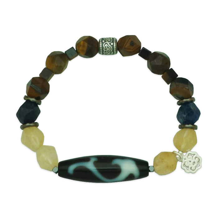 Triple Ru Yi Authority Dzi Bracelet