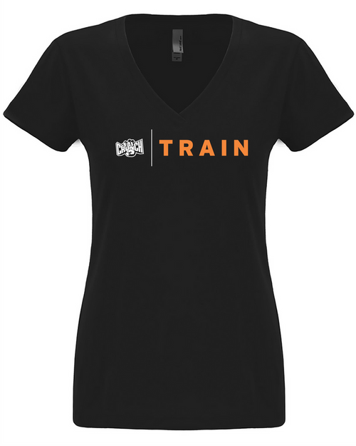 0032 Women's PT Black T-Shirt with Screen Printed Logo