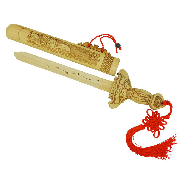 11.5″ Genuine Peach Wood Seven Stars Sword