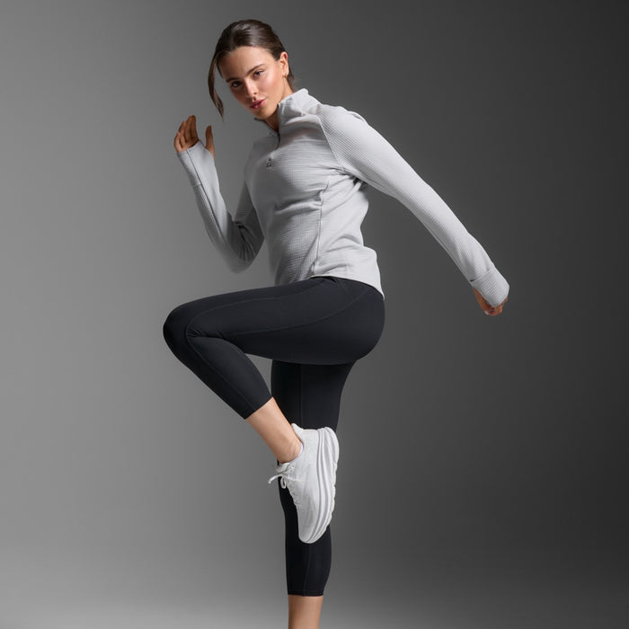 2XU Ignition Hyper-Haptic 1/4 Zip Fleece | Harbor Mist / Silver Reflective | Womens