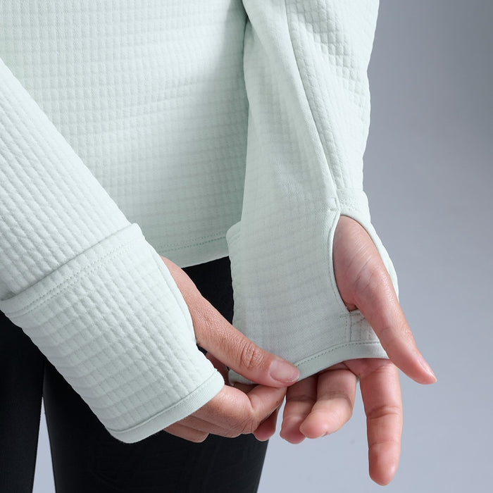 2XU Ignition Hyper-Haptic 1/4 Zip Fleece | Mint Dust / Reflective | Womens