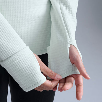 2XU Ignition Hyper-Haptic 1/4 Zip Fleece | Mint Dust / Reflective | Womens