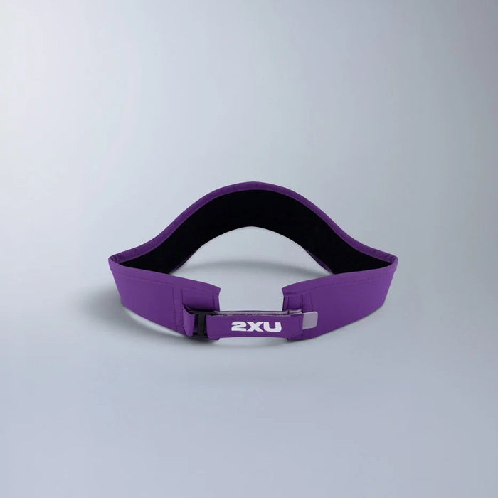 2XU Run Visor | Purple Flash / White