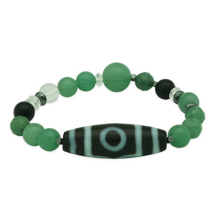 3 Eye Dzi Bracelet for Blooming Wealth