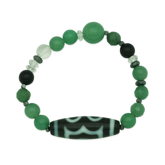 3 Eye Dzi Bracelet for Blooming Wealth