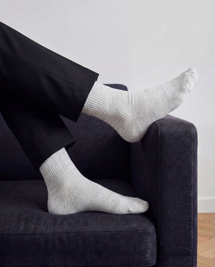 3-pack Originals Fine Rib Socks Forest Green / Grey / White