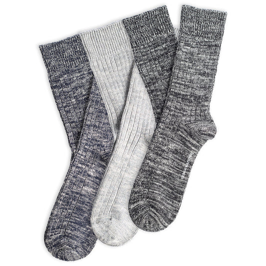 3-pack Relax Heavy Rib Supermelange Navy/Grey/Black