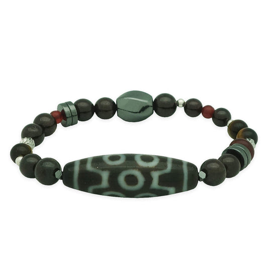 7 Eye Dzi Bracelet for 7 Happiness