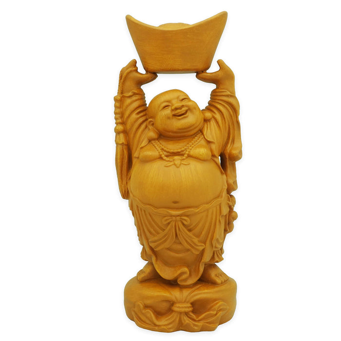 7" Laughing Buddha Elevating Big Ingot (L)