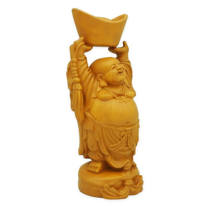 7" Laughing Buddha Elevating Big Ingot (L)