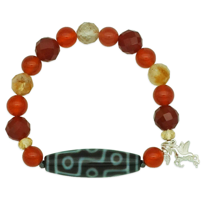 9 Eyes Dzi Rapid Breakthrough Period 9 Bracelet