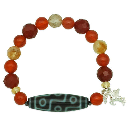 9 Eyes Dzi Rapid Breakthrough Period 9 Bracelet