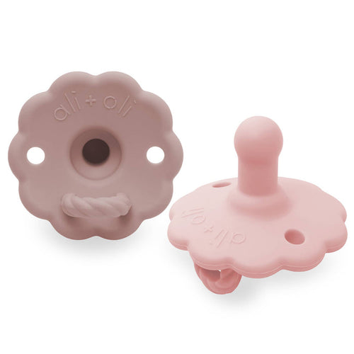 Ali+Oli - Pacifier Set Flower (Blush & Pink)