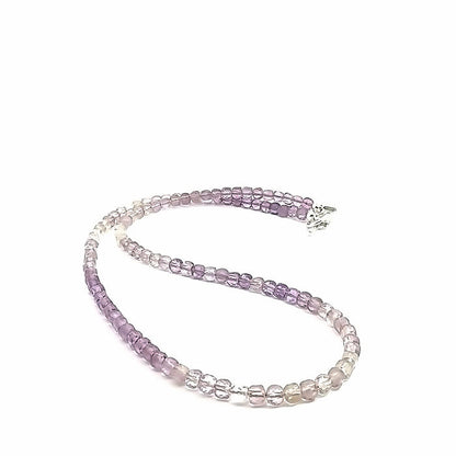 Ametrine Gemstone Necklace  on white long center overview