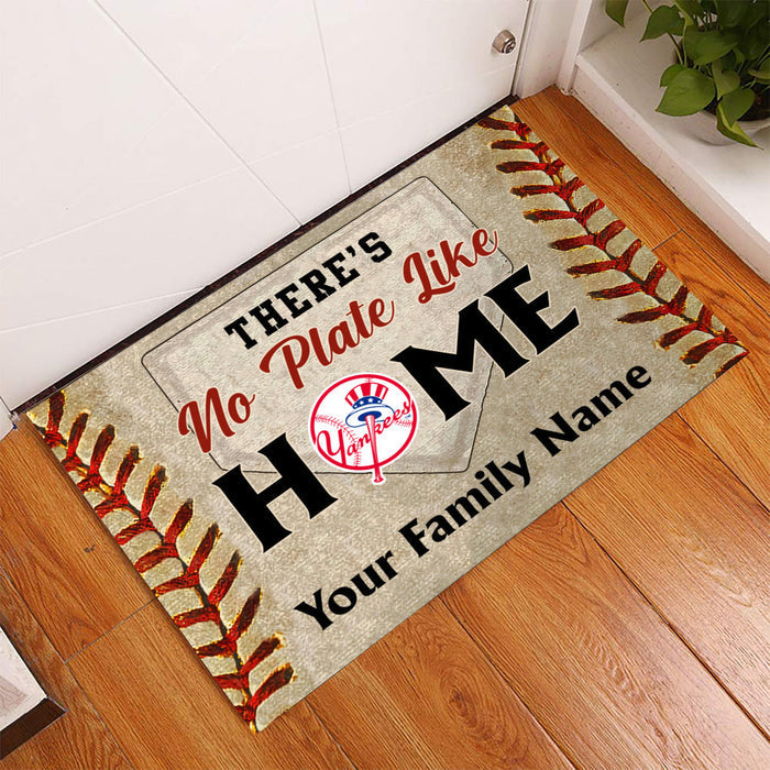 Anti Slip Indoor Doormat - There's no Plate like Home - NYYK