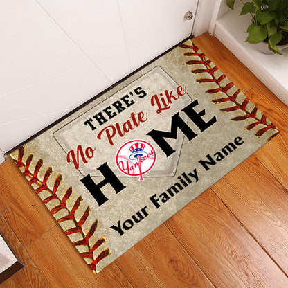 Anti Slip Indoor Doormat - There's no Plate like Home - NYYK