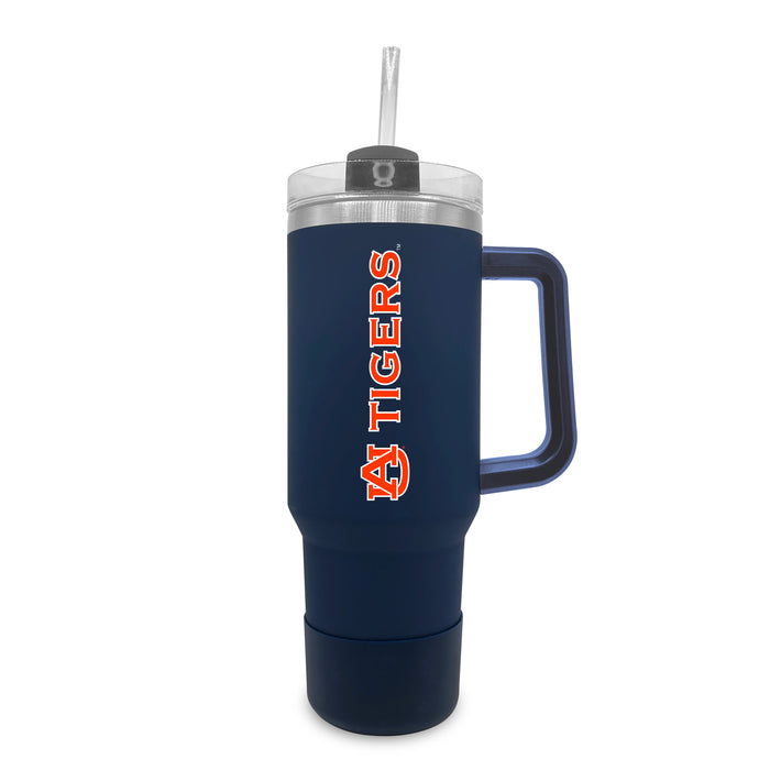 Auburn Tigers 40oz Stainless Tumbler w/Removable Straw