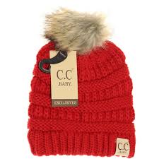 Baby Fur Pom Beanie