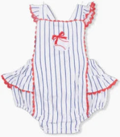 Baseball Stripe Sunsuit