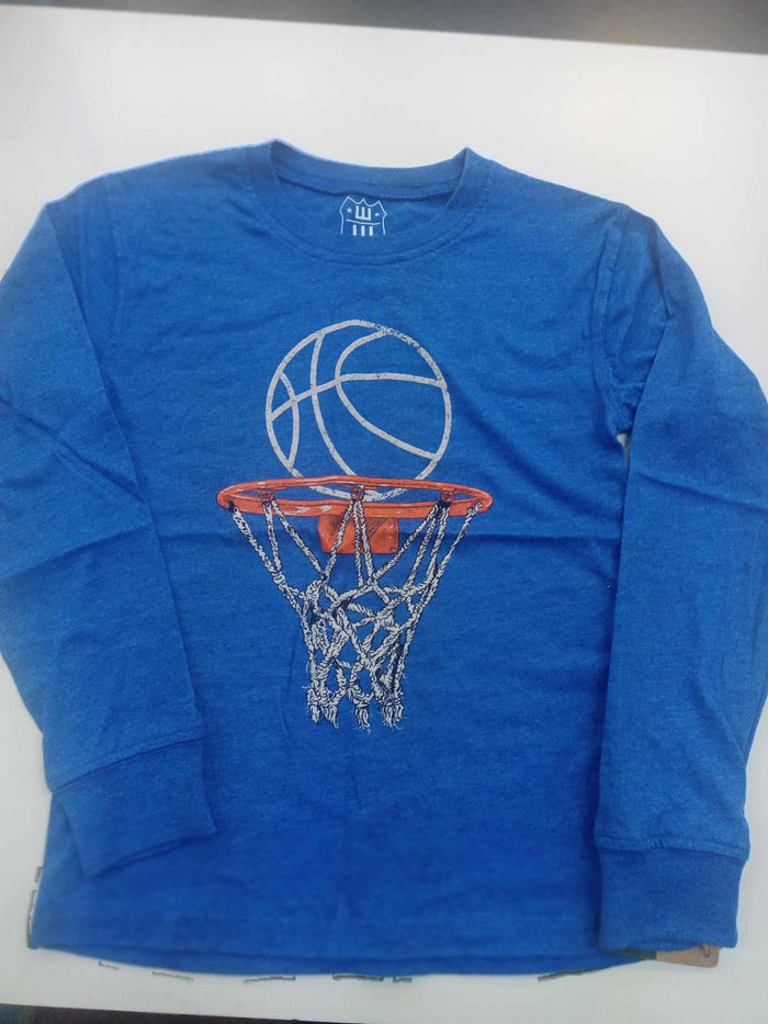 Basketball & Hoop Long Sleeve Shirt