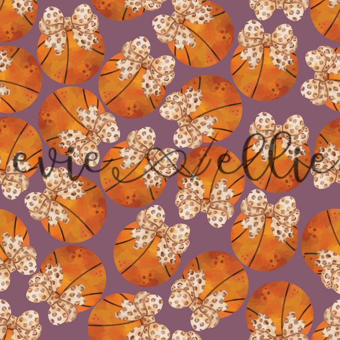 Basketballs and Leopard Bows- Multiple Colors