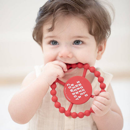 Bella Tunno - Cowboy Happy Teether: Red