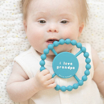 Bella Tunno - I Love Grandpa Happy Teether: Blue