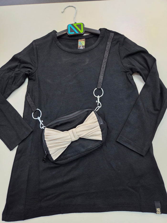 Black Tunic w/Attached Purse