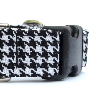 Black & White Houndstooth Collar