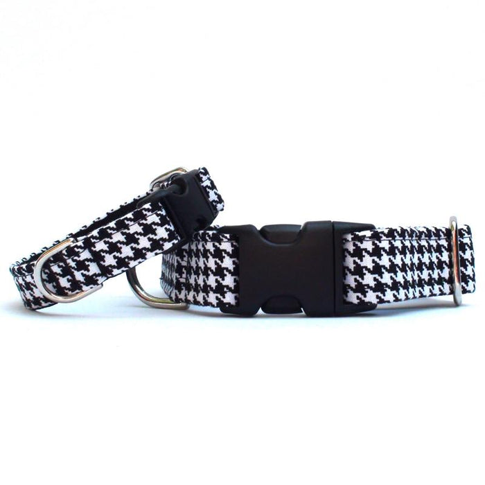 Black & White Houndstooth Collar
