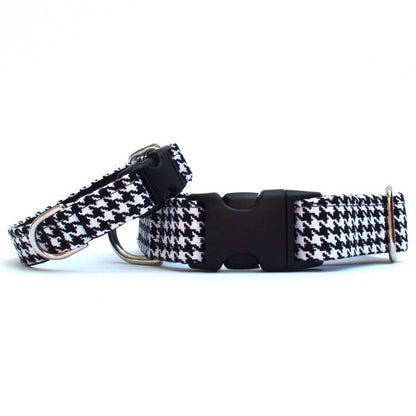 Black & White Houndstooth Collar