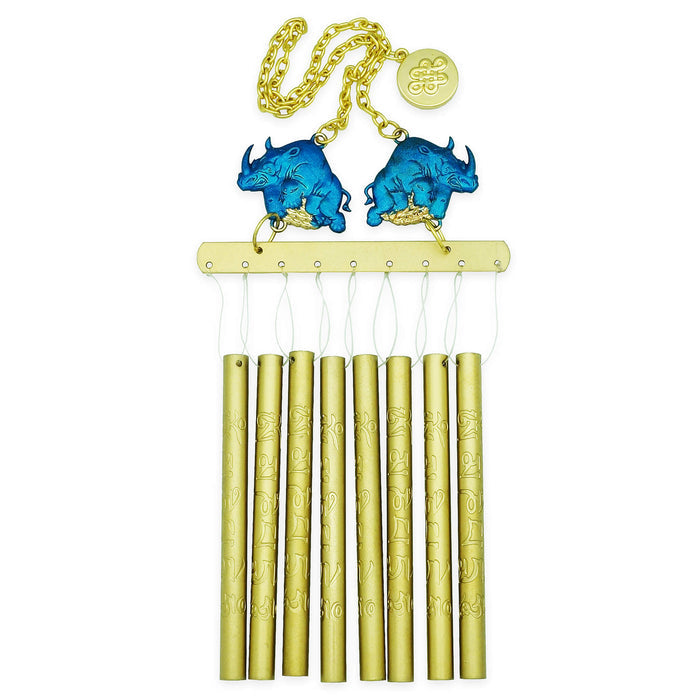 Blue Rhinoceros Windchime