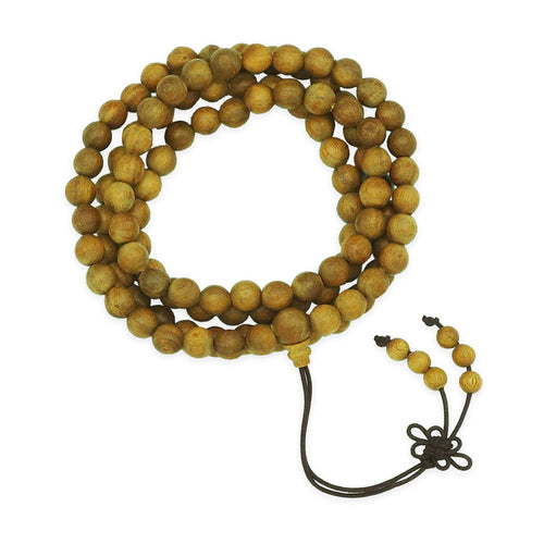 Buddhist Green Sandalwood Malas (108 beads) - 6mm