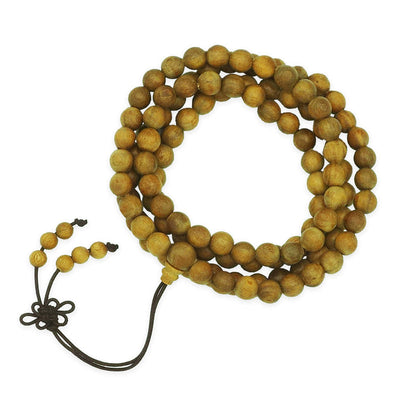 Buddhist Green Sandalwood Malas (108 beads) - 6mm