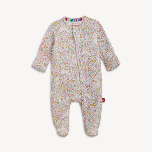 Bunny Blossom Modal Magnetic Ruffle Footie
