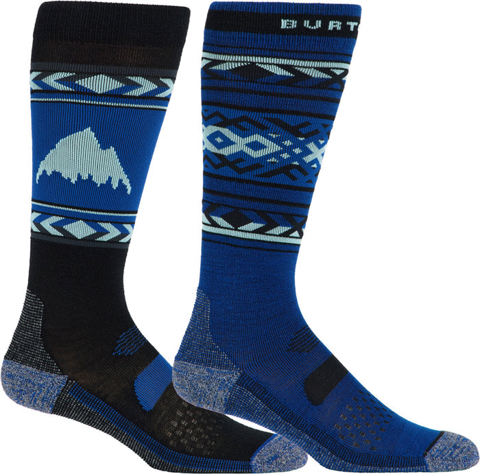Burton Womens Performance Lightweight Snowboard Sock 2-Pack
