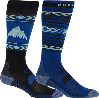 Burton Womens Performance Lightweight Snowboard Sock 2-Pack