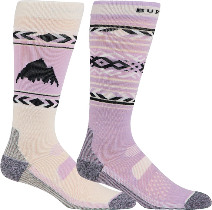 Burton Womens Performance Lightweight Snowboard Sock 2-Pack