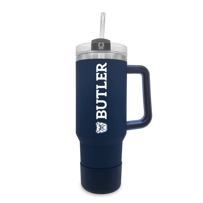 Butler Bulldogs 40oz Stainless Tumbler w/Removable Straw
