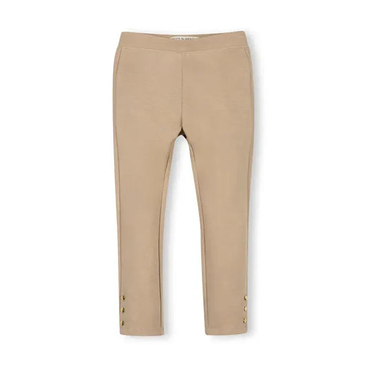 Camel Button Cuff Ponte Pant