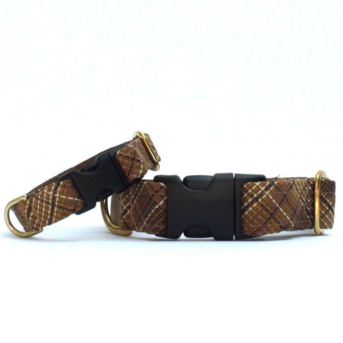 Caramel Plaid Collar
