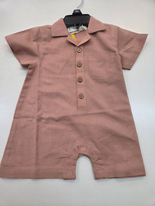 Clay Organic Collared Romper