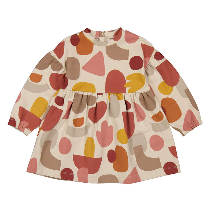 Clay Print Fleece Dress
